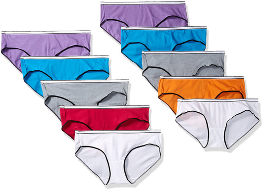 Hanes Women's Sporty Hipster Panty, Assorted, 9