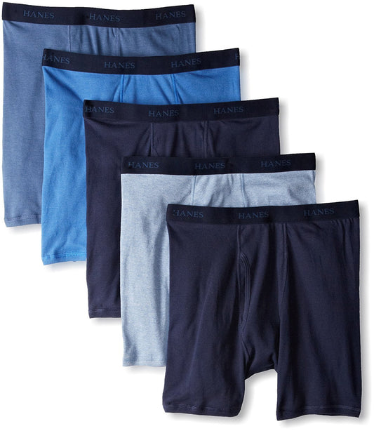 Hanes Men's 5-Pack Ultimate FreshIQ Boxer Brief - Colors May Vary (XXXXXXX-Large, Assorted Dyed)