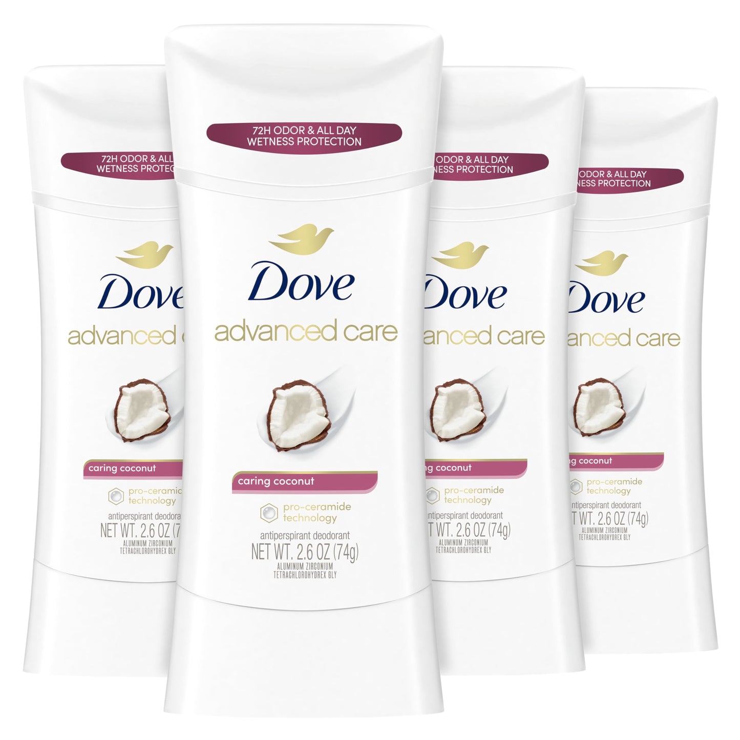 Dove Advanced Care Antiperspirant Deodorant Stick for Women, Shea Butter, for 48 Hour Protection And Soft And Comfortable Underarms, 2.6 oz