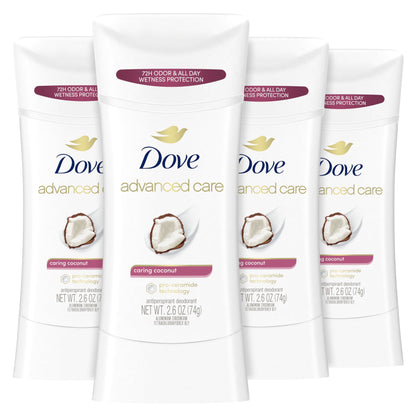 Dove Advanced Care Antiperspirant Deodorant Stick for Women, Shea Butter, for 48 Hour Protection And Soft And Comfortable Underarms, 2.6 oz