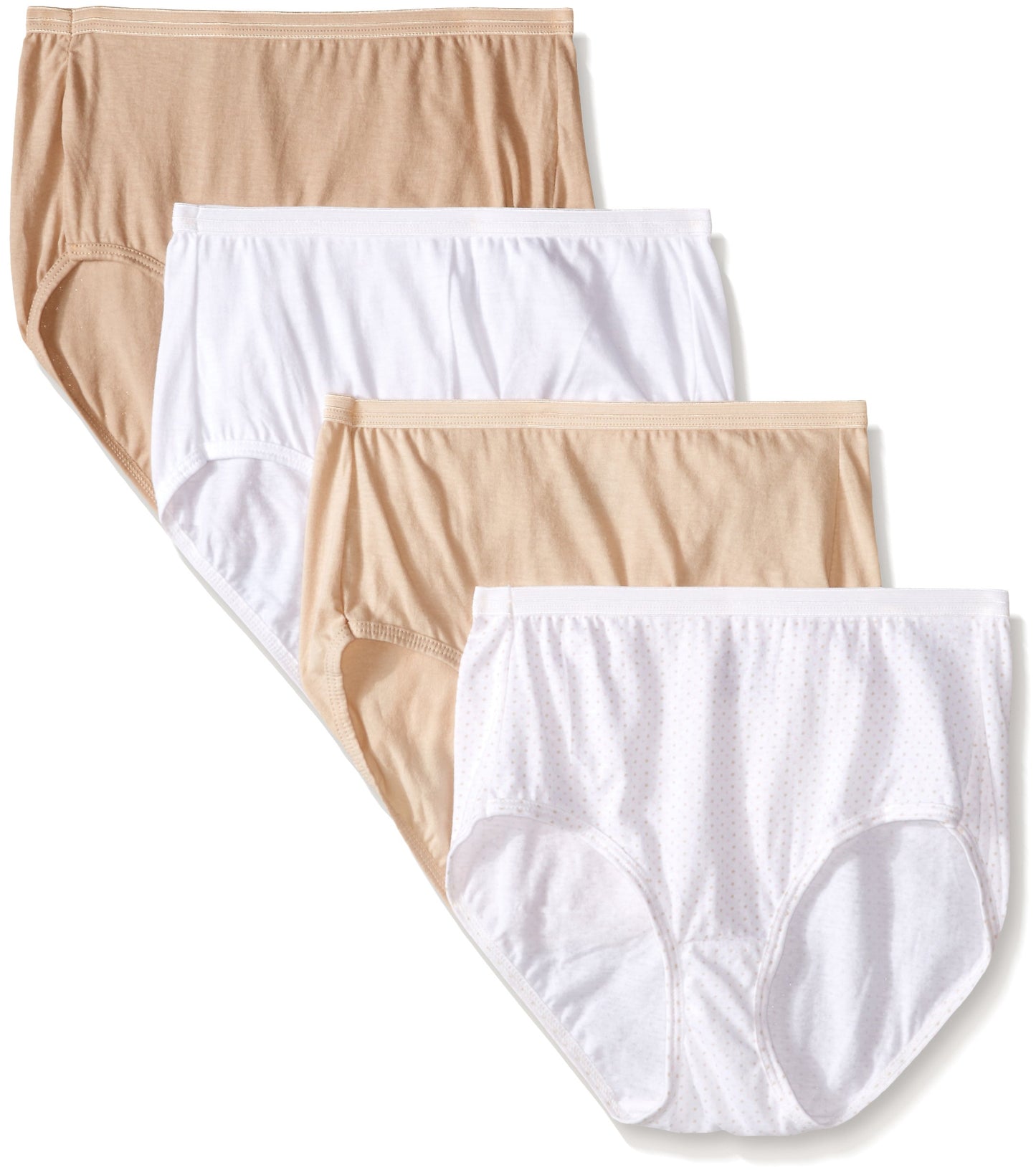 Hanes Ultimate Women's 4-Pack Brief Panties, Assorted C, 8