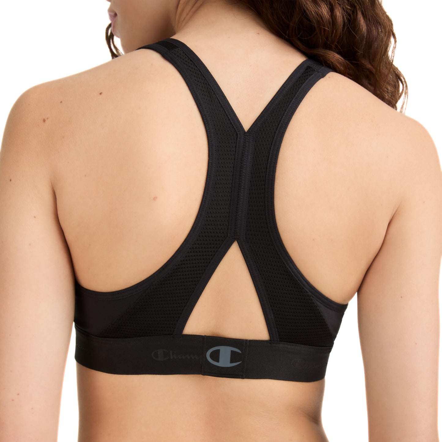 Champion womens The Curvy Sports Bra, Black, X-Large US