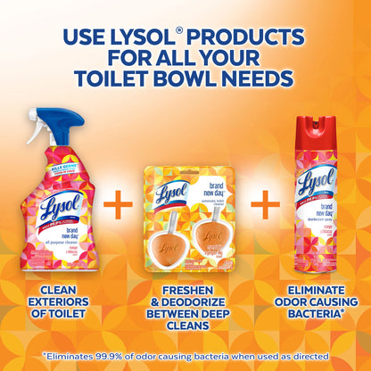 Lysol Automatic Toilet Bowl Cleaner - Mandarin & Ginger Lily, 2 count (Pack of 3)