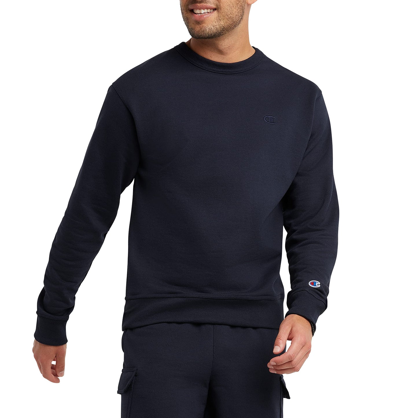 Champion Men's Crewneck, Powerblend Fleece Sweatshirt, Crewneck Sweatshirts(Reg. or Big & Tall)
