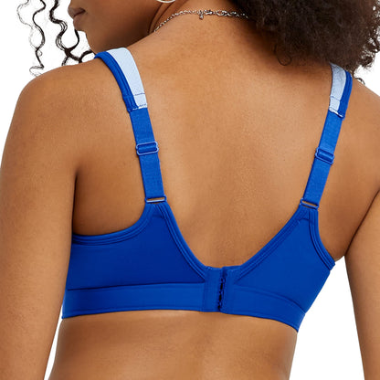 Champion Womens Bra, Spot Comfort, Maximum Support, High-impact For Sports Bra, Surf The Web/Ocean Front Blue, 38D US