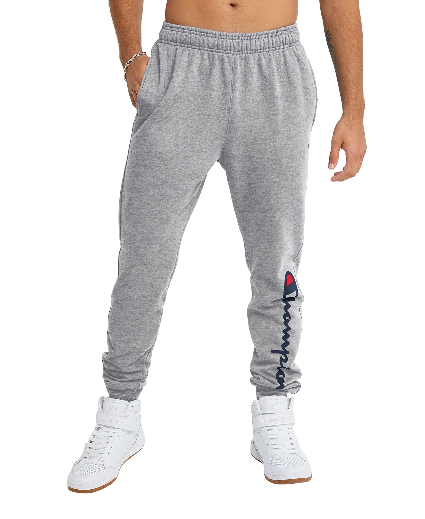 Champion Men's Joggers, Powerblend, Fleece Joggers, Sweatpants for Men (Reg. or Big & Tall)