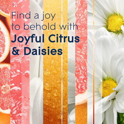 Glade PlugIns Refills Air Freshener, Scented and Essential Oils for Home and Bathroom, Joyful Citrus & Daisies, 1.34 Fl Oz, 2 Count