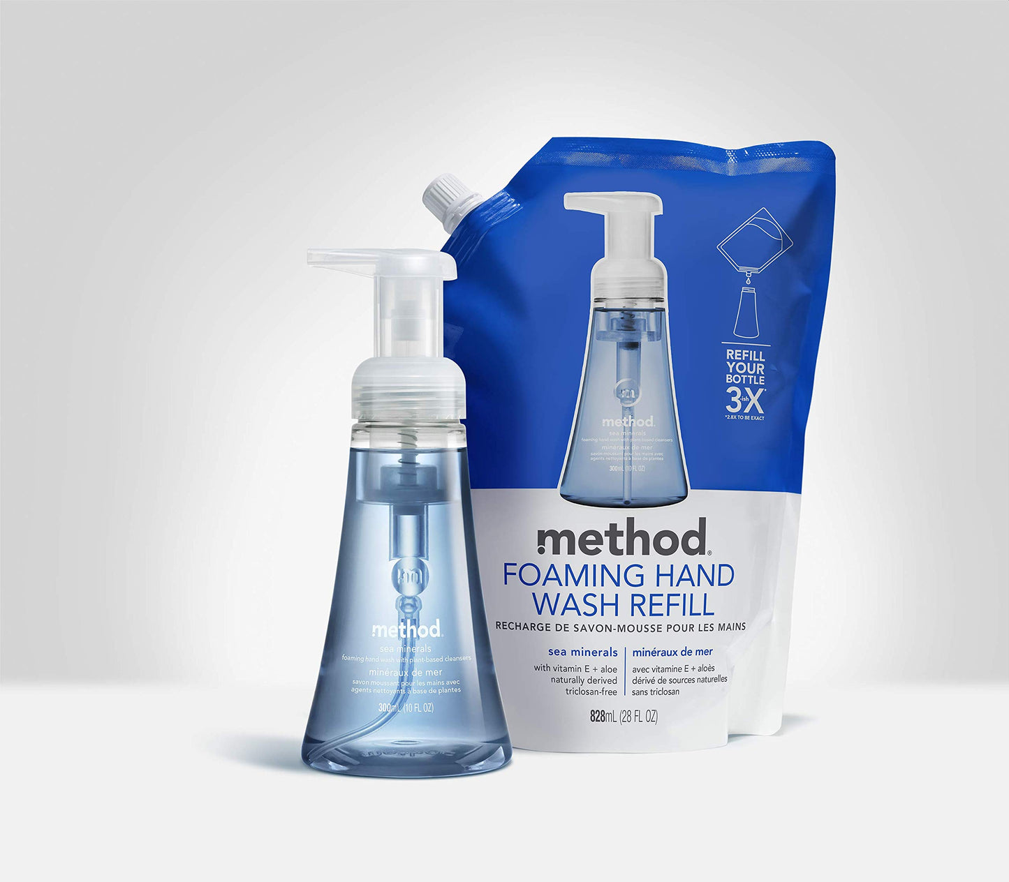 Method Foaming Hand Soap Refill, Pink Grapefruit, Biodegradable Formula, 28 Fl Oz (Pack of 1)