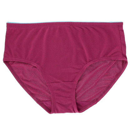 Fruit of the Loom Women's Micro Mesh Low Rise Brief - 4 Pack, Assorted, 10
