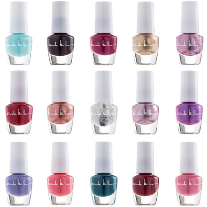 Nicole Miller Mini Nail Polish Set - Glossy, Vibrant Colors for Fingernails & Toenails, Trendy Collection