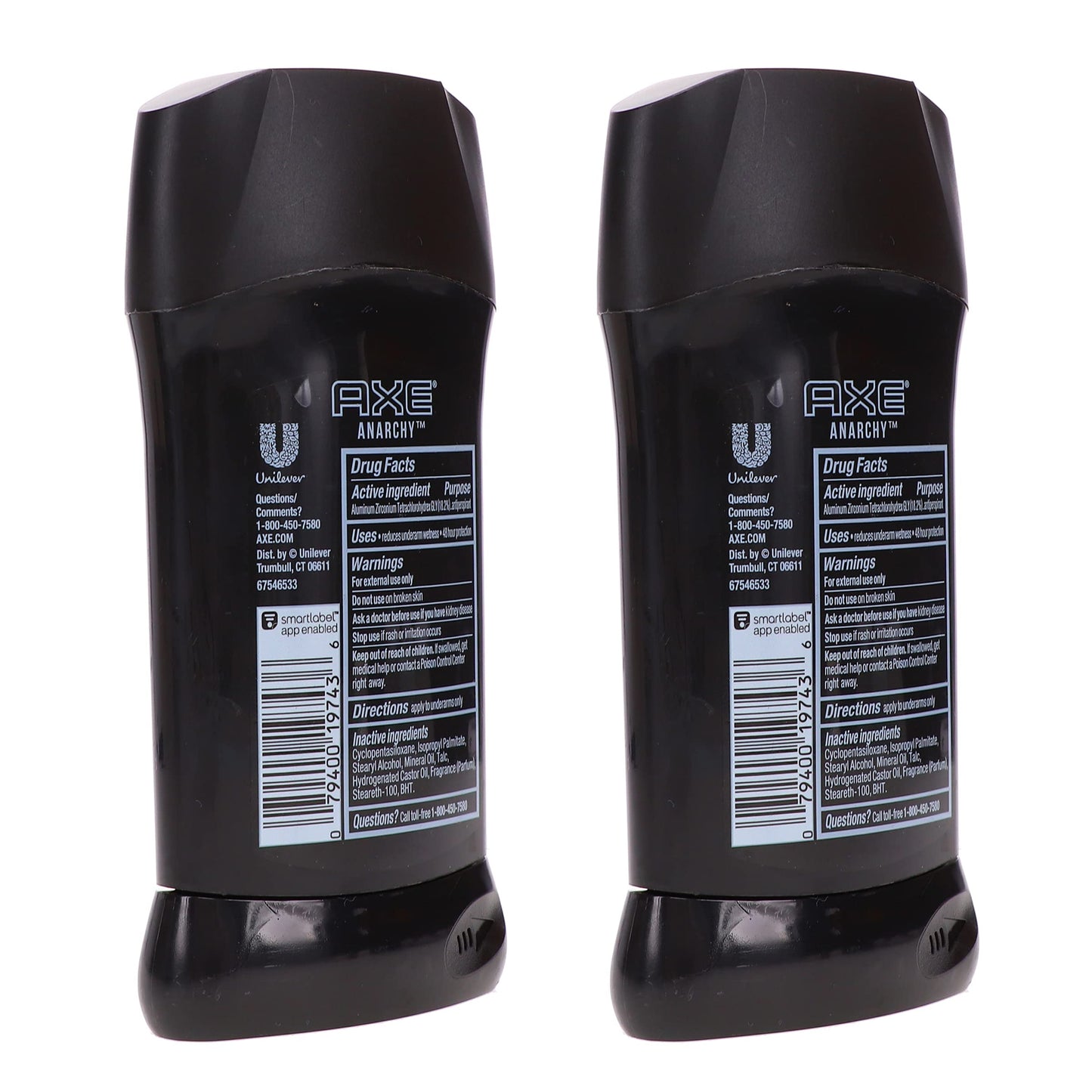 AXE Invisible Solid AntiPerspirant Deodorant Anarchy 2.7 Oz, Sandalwood (Pack of 2)
