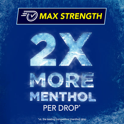 Vicks VapoCool Severe Medicated Sore Throat Drops, Max Strength Menthol, Soothes Sore Throat Pain, Winterfrost Flavor, 45ct