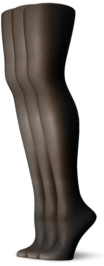 L'eggs Women's Energy Standard-Panty Sheer Toe Nylon Pantyhose, Suntan, Queen
