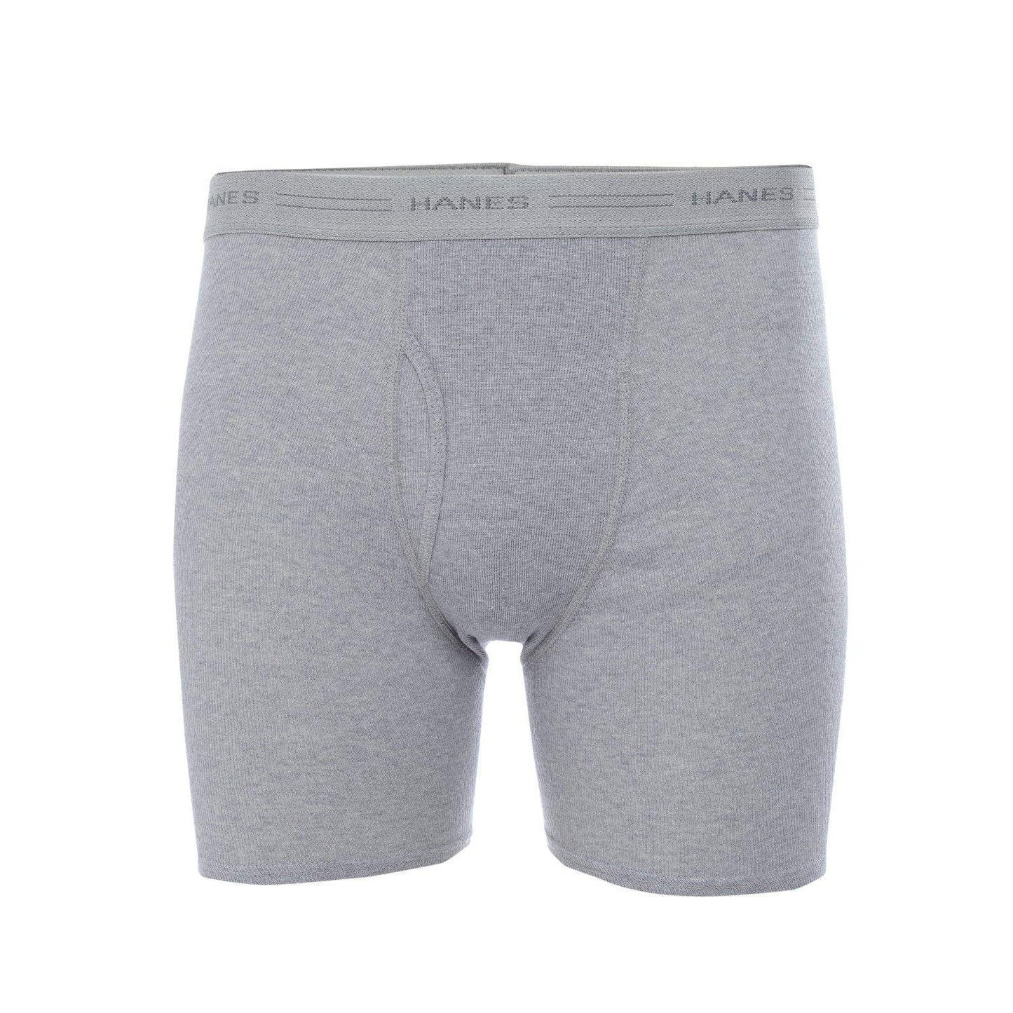 Hanes Men's 10-Pack Boxer Briefs with Comfort Flex Waistband, Black/Grey, Small