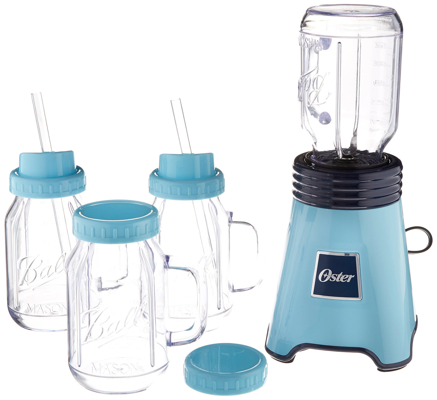 Oster Ball Personal Blender, Blue with Bonus Blending Cup