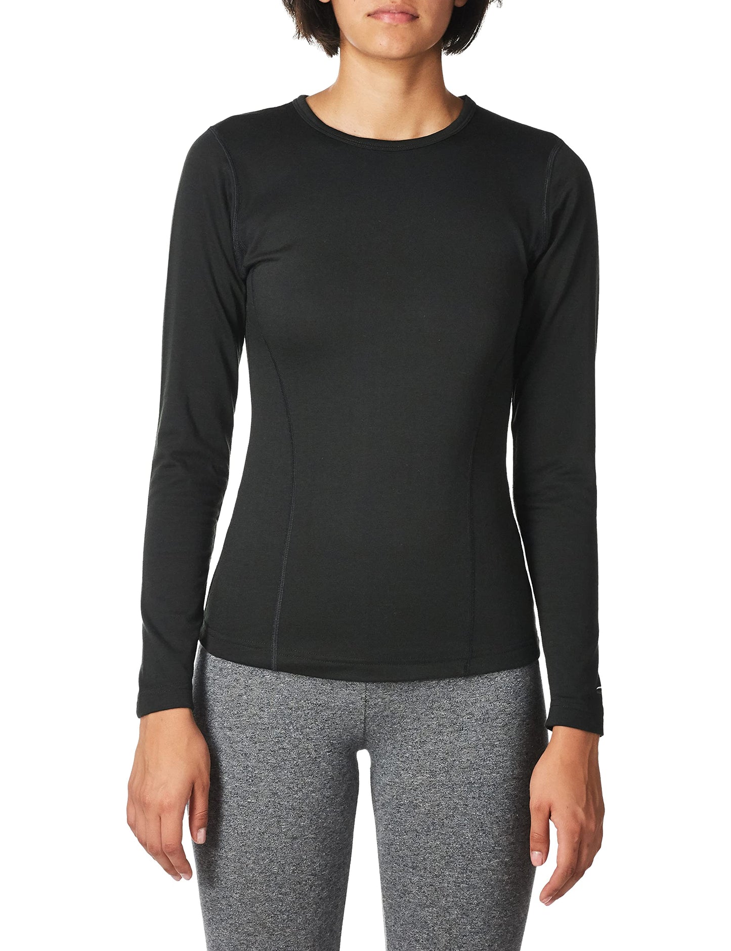 Duofold Women's Heavy Weight Double Layer Thermal Shirt, Black, X Large