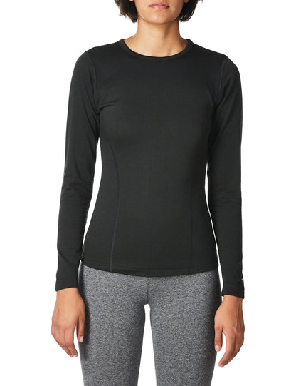 Duofold Women's Heavy Weight Double Layer Thermal Shirt, Black, X Large