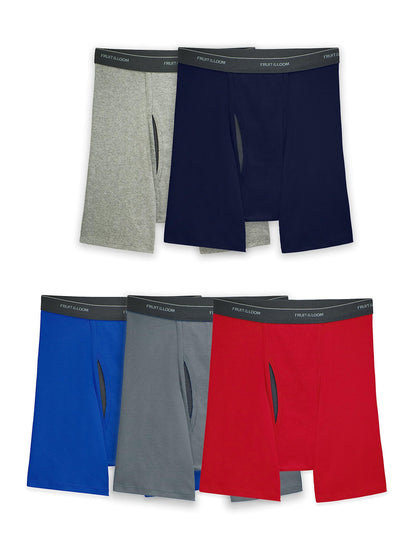 Fruit of the Loom mens Coolzone (Assorted Colors) Boxer Briefs, 6 Pack - Stripe/Solid, 3X-Large US