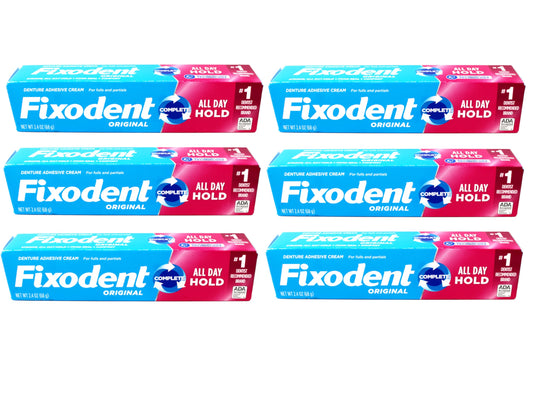 Fixodent Adhesive Cream (Pack of 6)