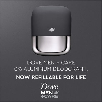 Dove Men+Care Deodorant Refill 0 percent Aluminum Clean Touch Aluminum Free Deodorant 1.13 Ounce (Pack of 2)
