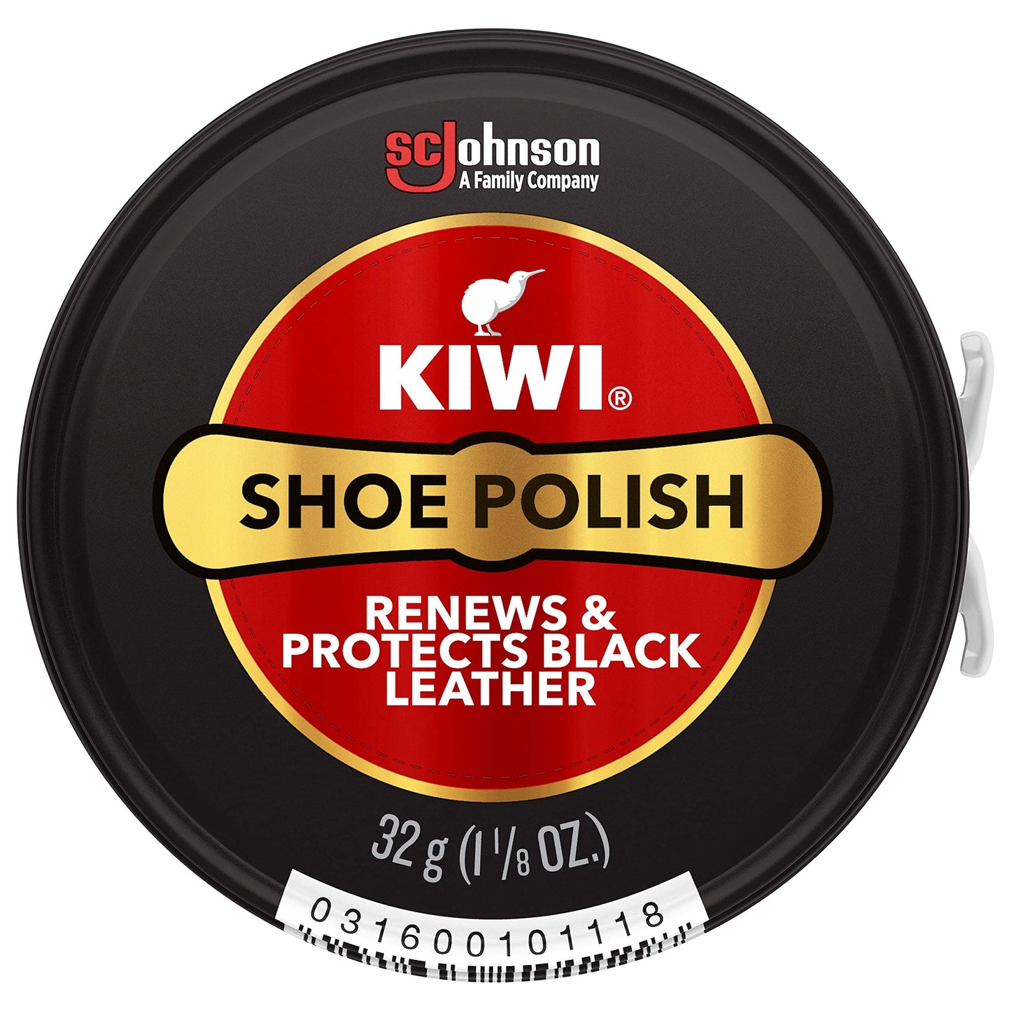 KIWI Shoe Polish, Black, Renews & Protects Black Leather - Shine, Nourishment & Long Lasting Water Protection, Stain & Scuff Coverage, 2.5 OZ Metal Tin (Pack of 3)