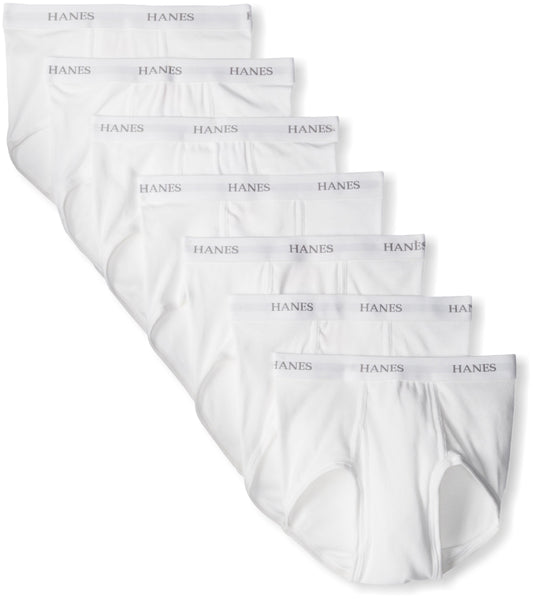 Hanes Men's Ultimate FreshIQ Full-Cut Briefs (7-Pack) (White, XXX-Large)