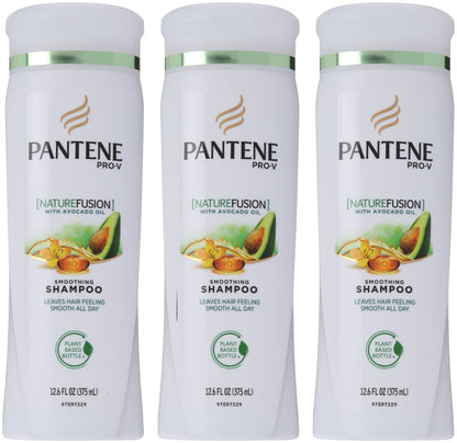 Pantene Pro-V Nature Fusion Smooth Vitality Shampoo, 12.6-FL OZs (Pack of 3)