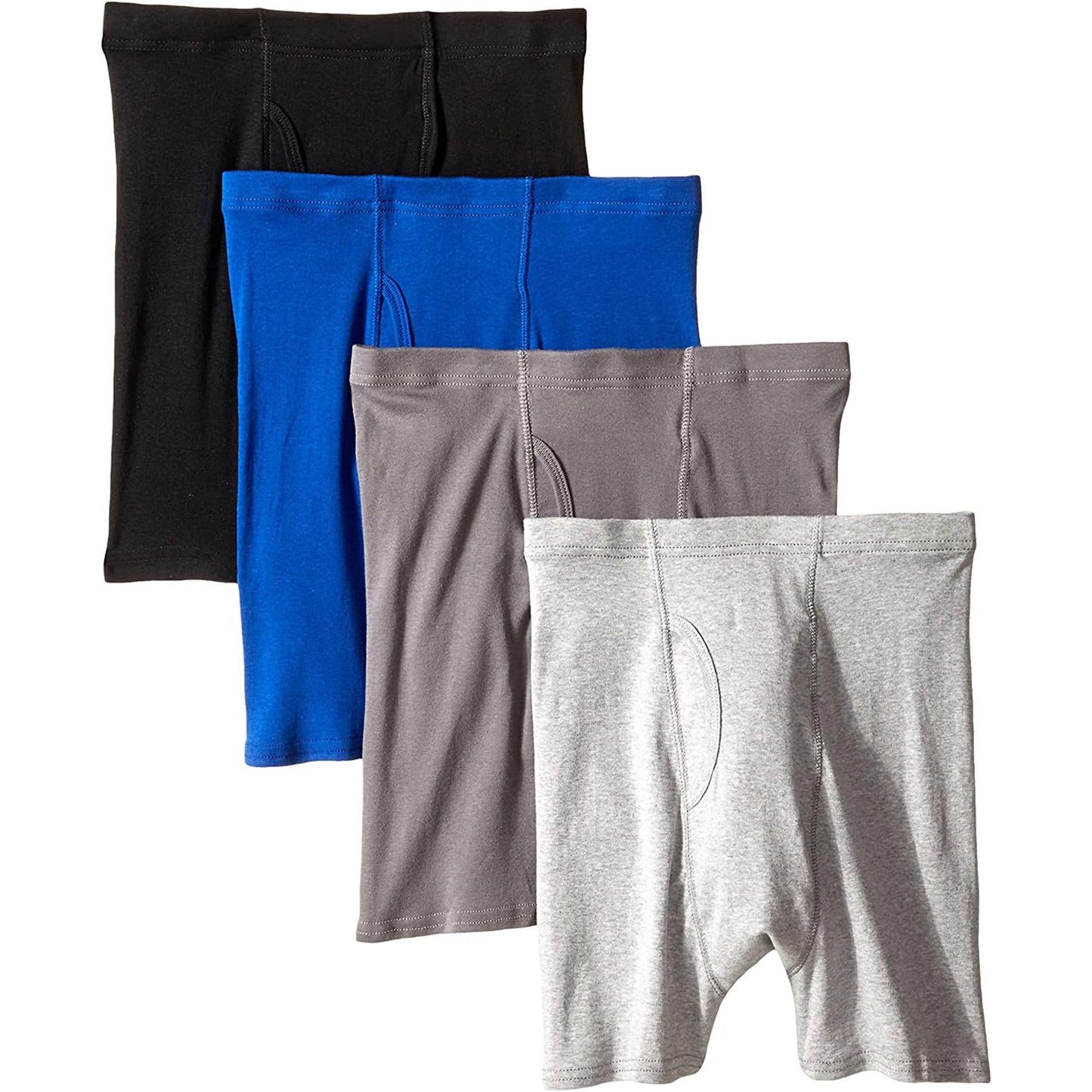 Hanes Boys' 4 Pack Ultimate Comfort Flex Printed Boxer Brief, Assorted, X-Large