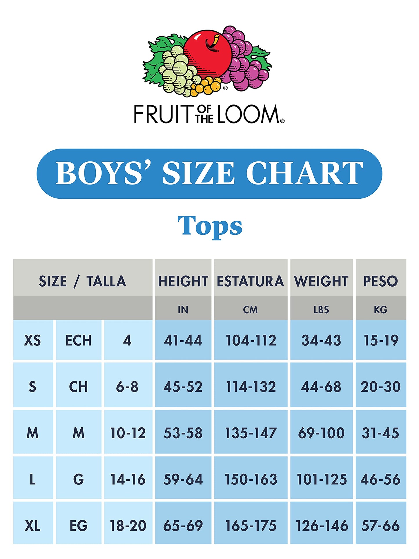 Fruit of the Loom Boys' Cotton Tank Top Undershirt (Multipack), Boys-120-White, X-Large