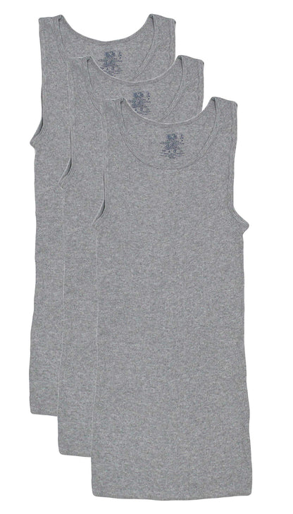 Fruit of the Loom Men's A-Shirt Multipack (Medium, Grey)