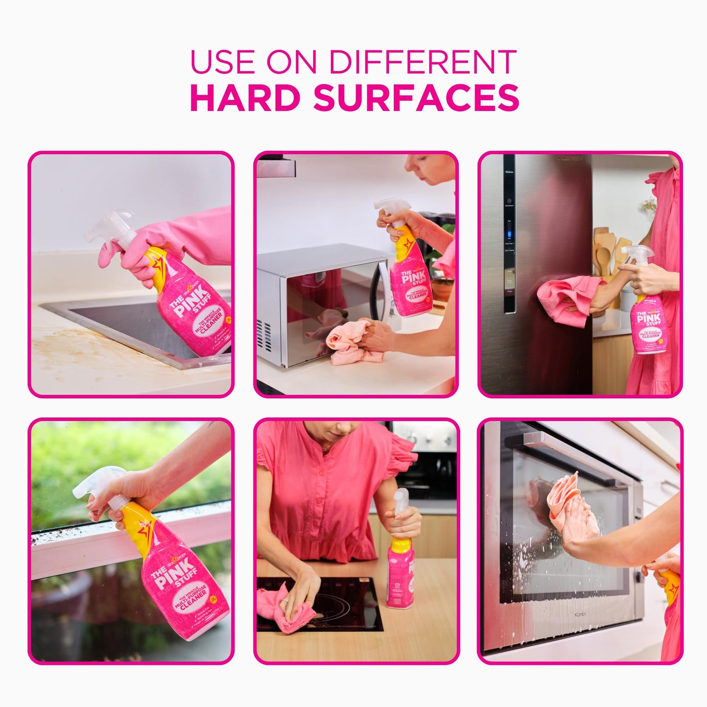 Stardrops - The Pink Stuff - The Miracle Cleaning Paste and Multi-Purpose Spray 2-pack Bundle (1 Cleaning Paste, 1 Multi-Purpose Spray)