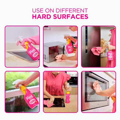 Stardrops The Pink Stuff Multi-Purpose Spray & Cream Cleaner Bundle - Tough on Stains, Gentle on Surfaces, All-Purpose Cleaning Solution (2-Pack)