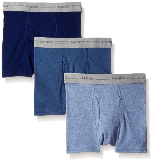 Hanes Boys' Comfort Flex Dyed Boxer Brief (Pack of 3), Assorted, Medium