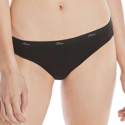 Hanes Women's Cotton Bikini Underwear, Available in Multiple Pack Sizes, 10 Pack-Assorted 2, 8
