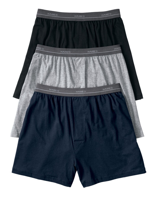 Hanes Boys' Tagless Boxers 5-Pack, M-Assorted