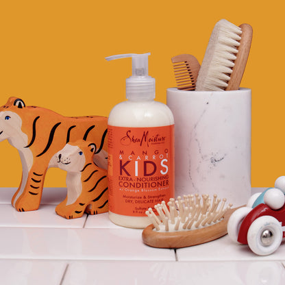 SheaMoisture Kids Conditioner for Kids Hair Mango and Carrot Sulfate Free Conditioner 8 oz