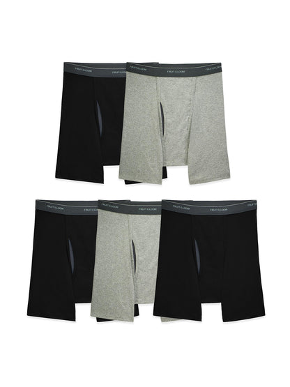 Fruit of the Loom mens Coolzone (Assorted Colors) Boxer Briefs, 6 Pack - Stripe/Solid, 3X-Large US