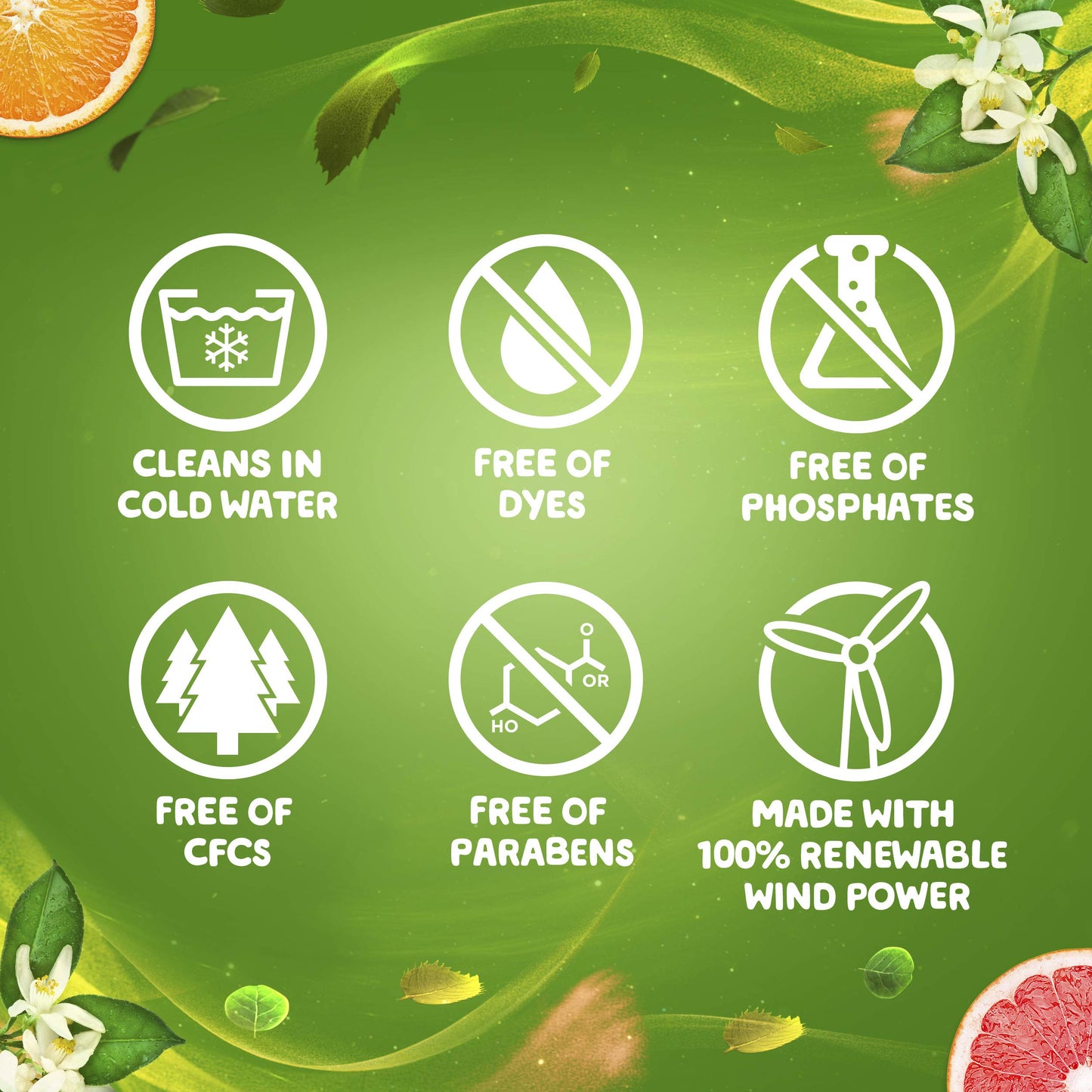 GAIN with Essential Oils Liquid Laundry Detergent, The Uplifting Scent, Orange & Energetic Grapefruit, 2 Count