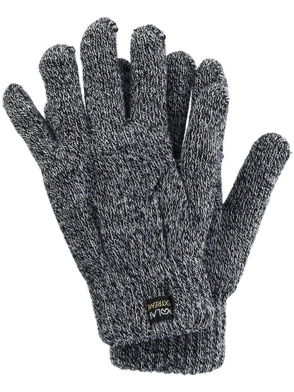 Polar Extreme Men's Insulated Knit Thermal Gloves, Grey