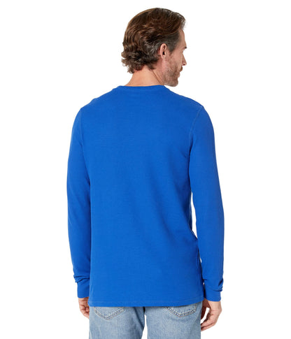 Tommy Hilfiger Waffle Lounge Long Sleeve Henley Cobalt LG