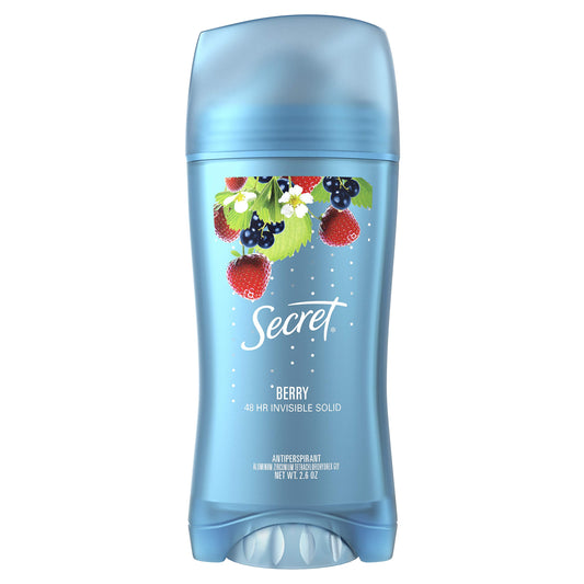 Secret Anti-Perspirant Deodorant Invisible Solid, Boho Berry 2.60 oz (Pack of 12)