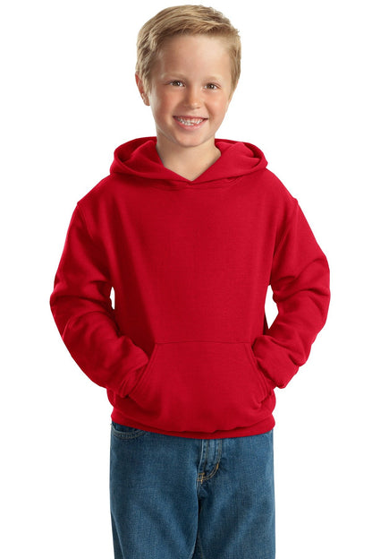 Jerzees Youth 8 oz., 50/50 NuBlend Fleece Pullover Hood, XL, TRUE RED