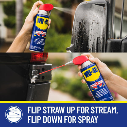 WD-40 Original Formula, Multi-Use Product with Smart Straw Sprays 2 Ways, 8 OZ [3-Pack]