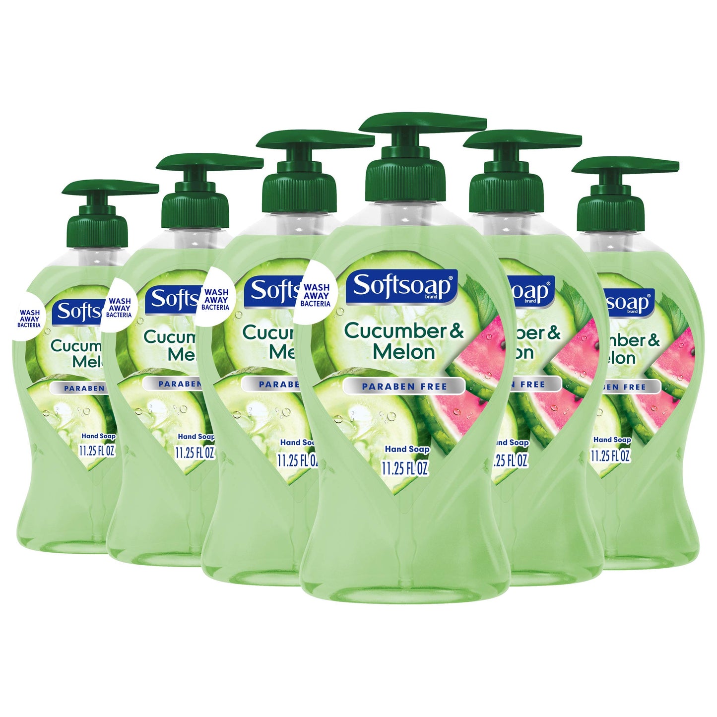 Softsoap Liquid Hand Soap, Cucumber and Melon - 11.25 Ounce(Pack of 6)