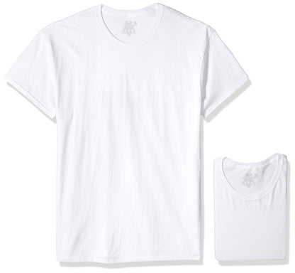 Fruit of the Loom Men's 10-Pack White Crews Extended Sizes, 3X-Large