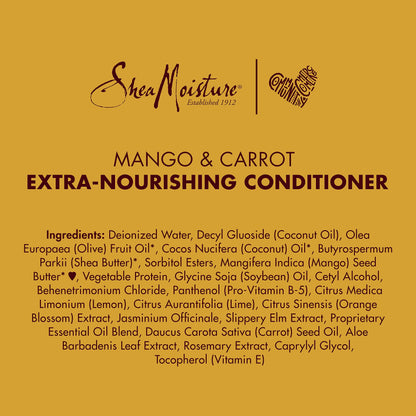 Shea Moisture Kids Extra-nourishing Conditioner, Mango & Carrot 8 oz