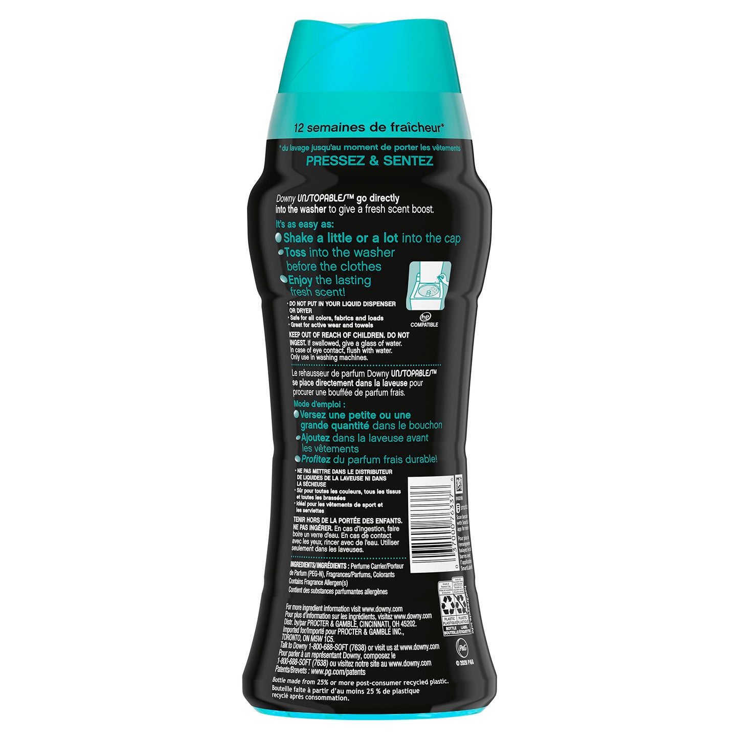 Downy Unstopables in-Wash Scent Booster Beads, Fresh, 14.8 Ounce (Pack of 2)
