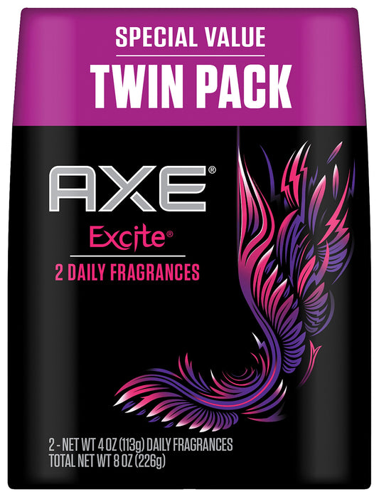 Axe Bodyspray, Excite 4 oz, Twin Pack