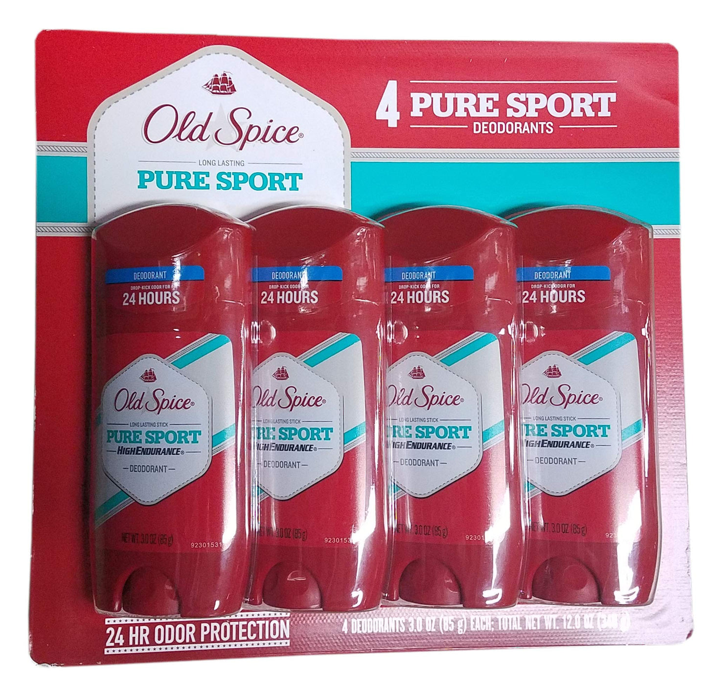 Old Spice High Endurance Anti-Perspirant & Deodorant, Pure Sport 3 oz (Pack of 8)