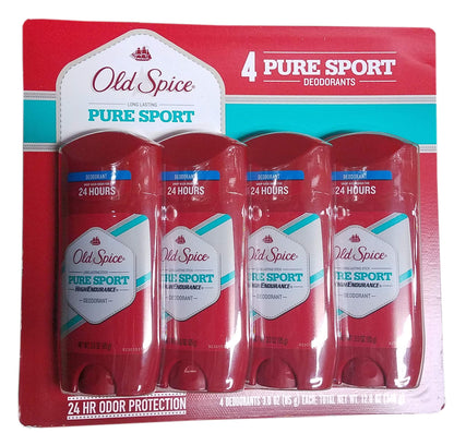 Old Spice High Endurance Anti-Perspirant & Deodorant, Pure Sport 3 oz (Pack of 8)